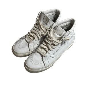 Vans Sk8 Hi Leather Perforated High Top Sneakers Women US 9